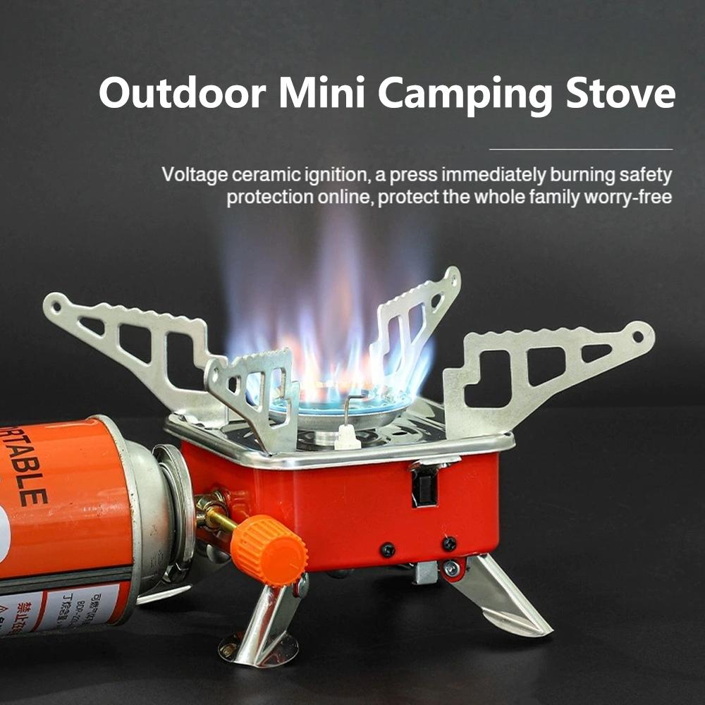 Camping Cooking Backpack - Portable Foldable Windproof Camping Gas Stove