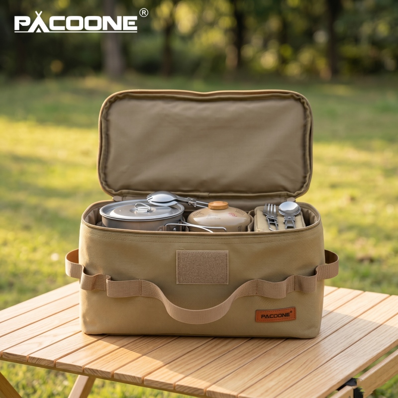 Camping Cooking Books - PACOONE Portable Camping Storage Bag Multifunctional