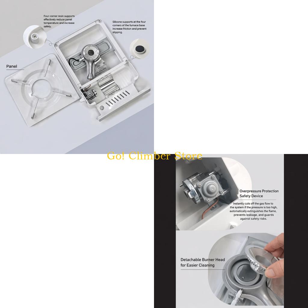 Camping No Cooking Meals - Q84C Single Burners Camp Stove for