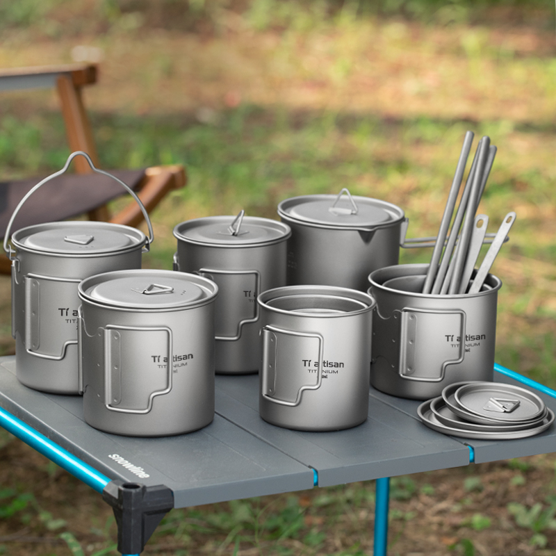 Camping Cooking Gear - Tiartisan Outdoor Titanium Lightweight Portable Tea