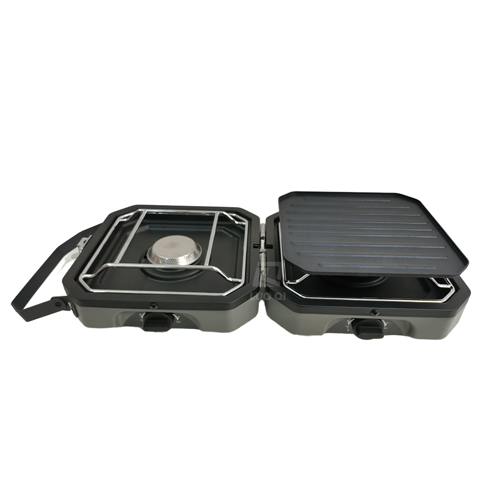 Outdoor Picnic Camping Bbq Gri - Camping Double Cooking Stove ulasan dan harga