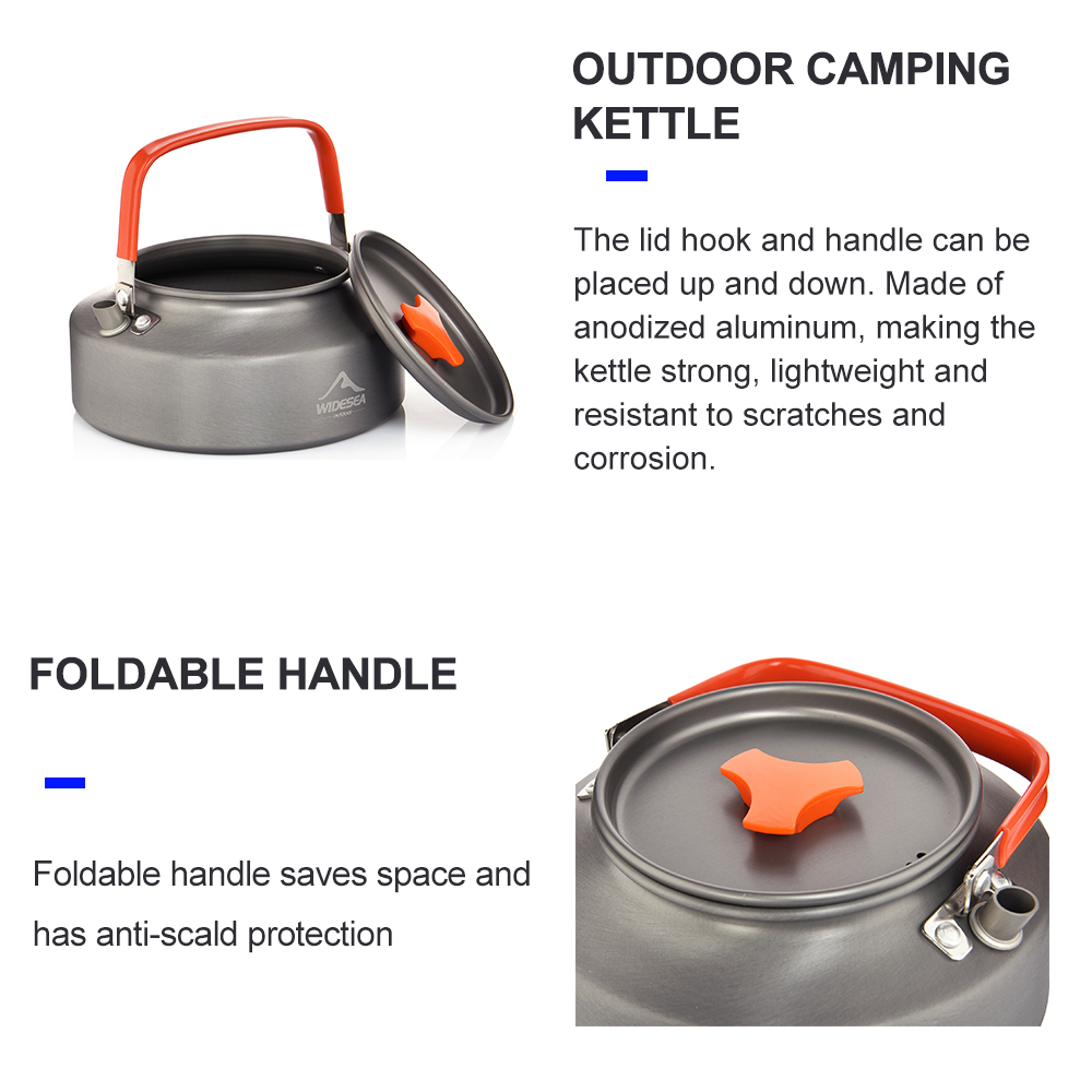 Widesea 1.1L 2L1.5L Camping Wa - Camping Cooking Kits ulasan dan harga