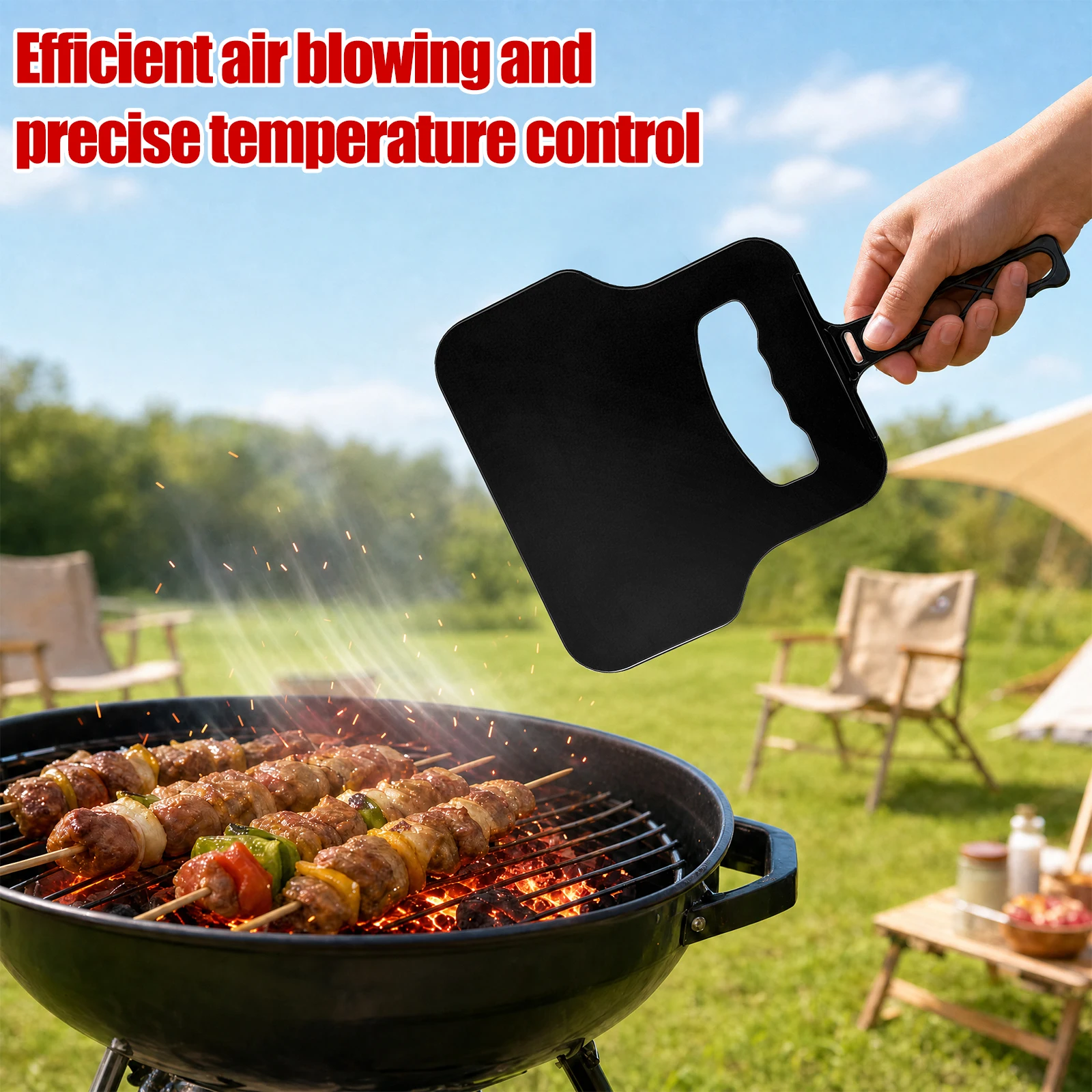 Manual Wind Maker Plastic Hand - Camping Cooking Meat ulasan dan harga