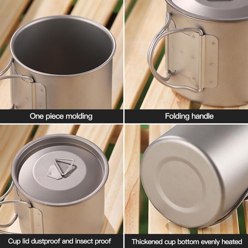 Titanium Camping Mug with Fold - Camping Cooking Books ulasan dan harga
