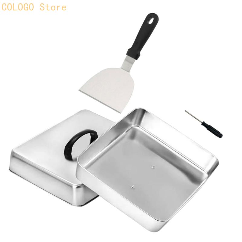 Square Cover with Top Handle f - Camping Cooking Flat Top ulasan dan harga