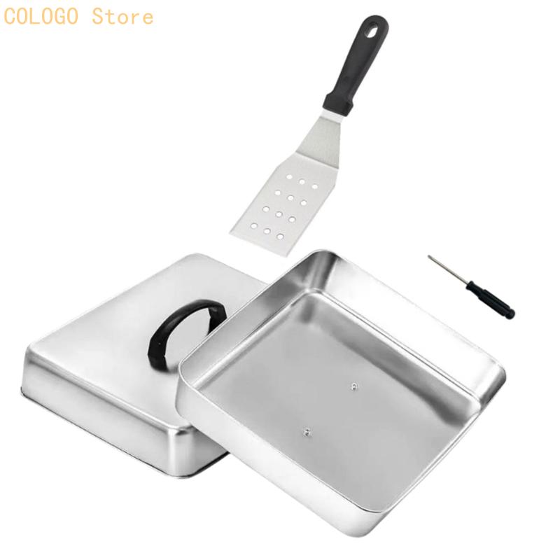 Square Cover with Top Handle f - Camping Cooking Flat Top ulasan dan harga