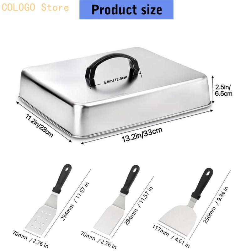 Square Cover with Top Handle f - Camping Cooking Flat Top ulasan dan harga