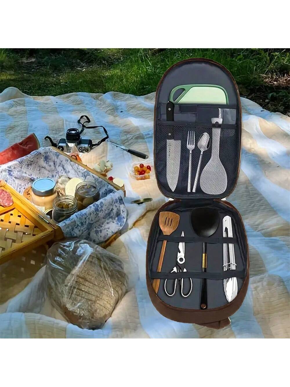 Outdoor Camping Cookware Stora - Camping Cooking Container ulasan dan harga