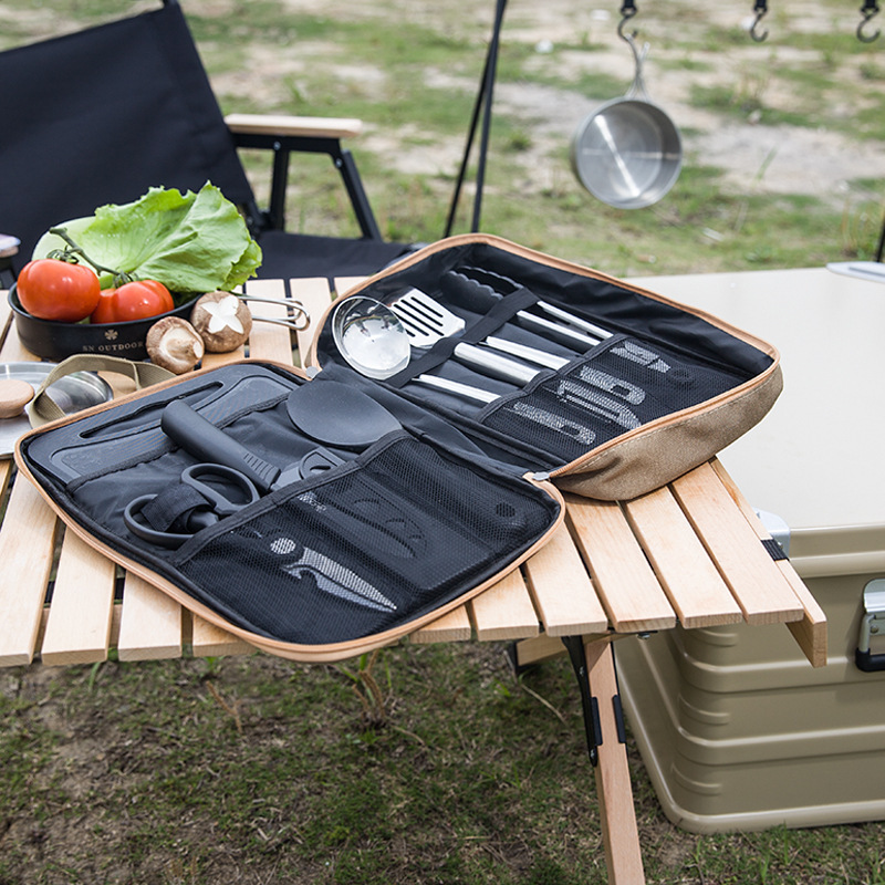 8pcs Camping Kitchen Cookware  - Camping Cooking Books ulasan dan harga