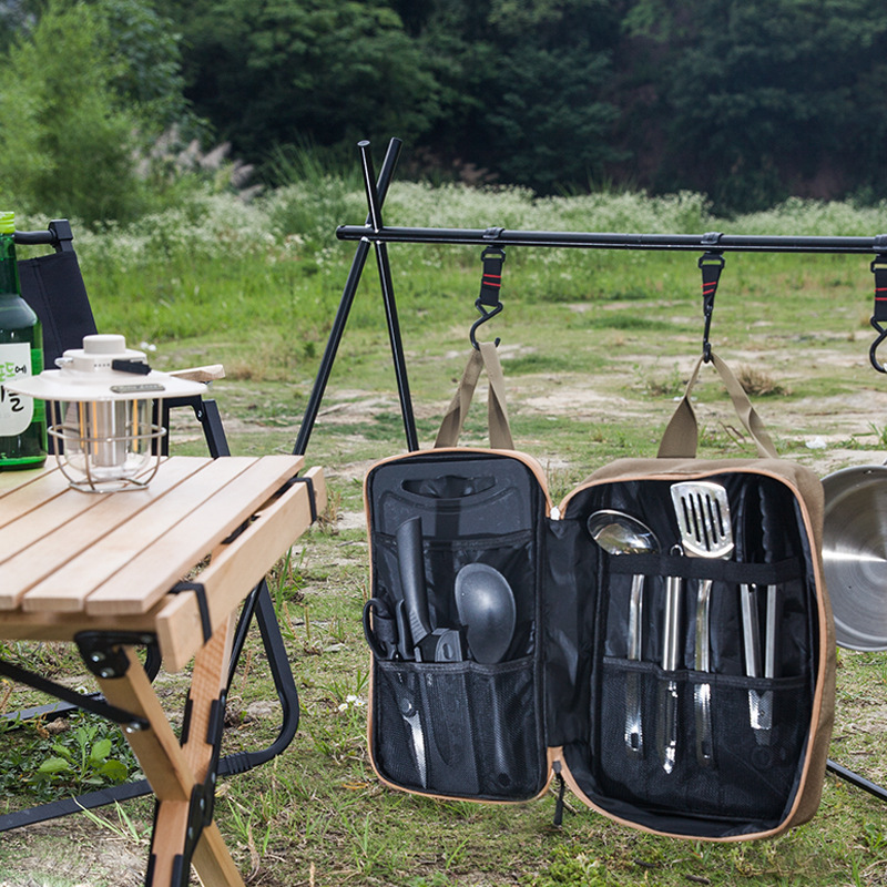 8pcs Camping Kitchen Cookware  - Camping Cooking Books ulasan dan harga