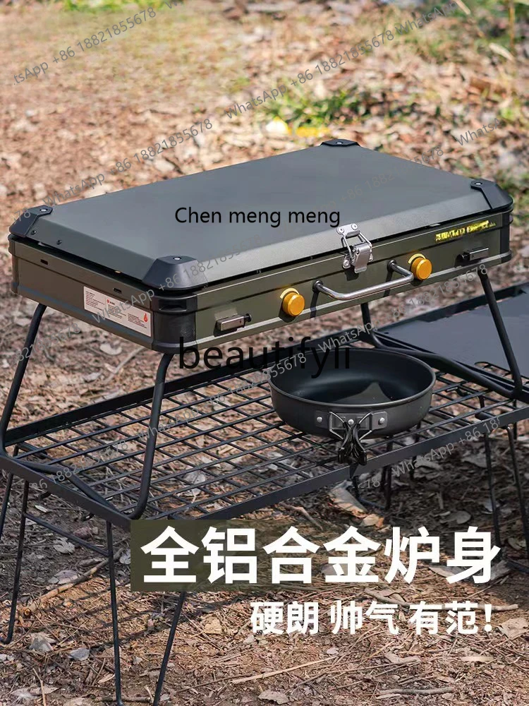Z189 Double Head Gas Grill Coo - Camping Double Cooking Stove ulasan dan harga