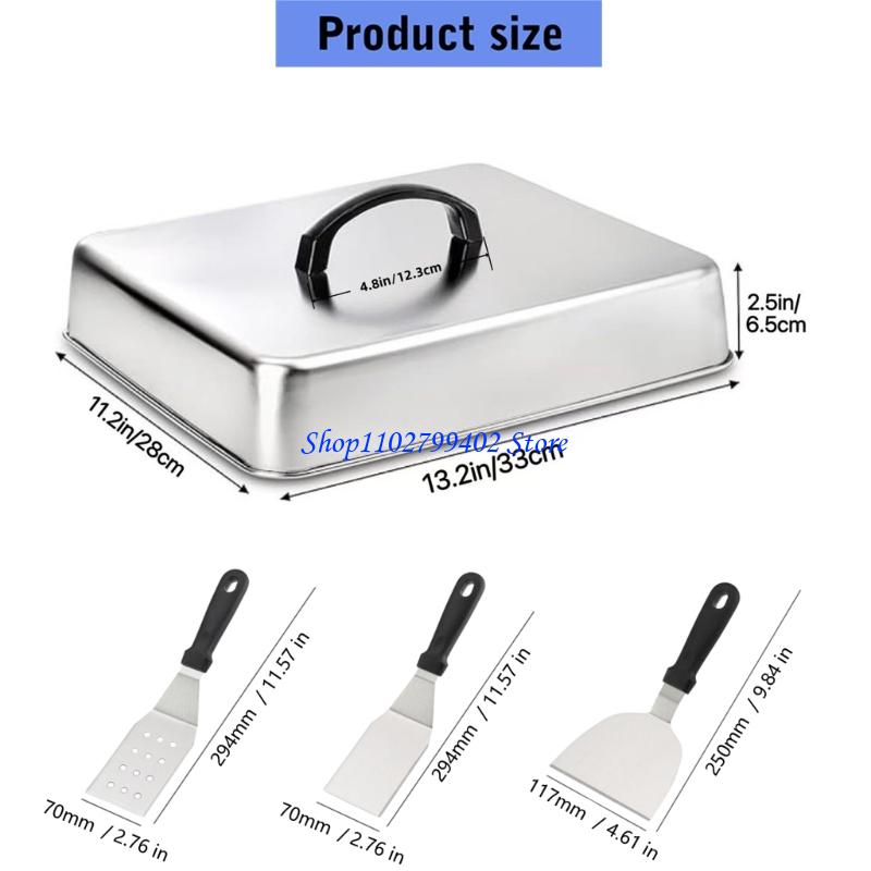 547F Square Cooking Cover for  - Camping Cooking Flat Top ulasan dan harga
