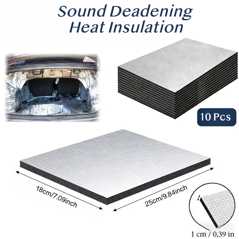 10PCS 10mm Car Sound Deadening - Aluminum Foil Heavy Duty ulasan dan harga