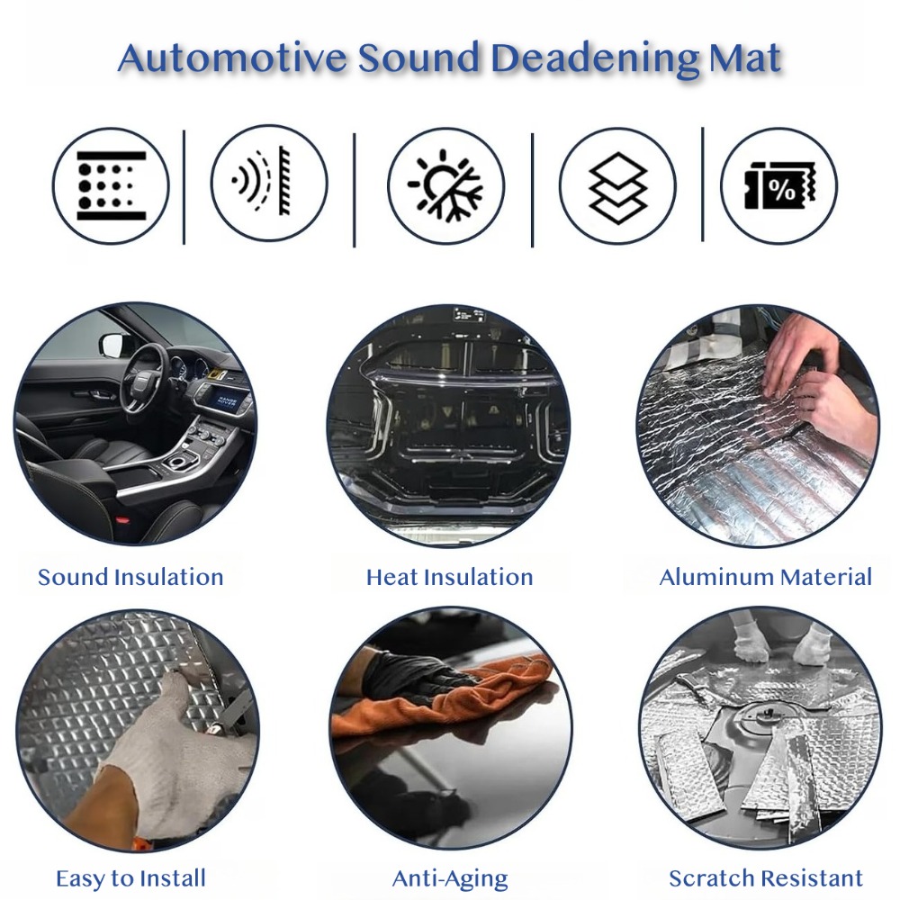 10PCS 10mm Car Sound Deadening - Aluminum Foil Heavy Duty ulasan dan harga