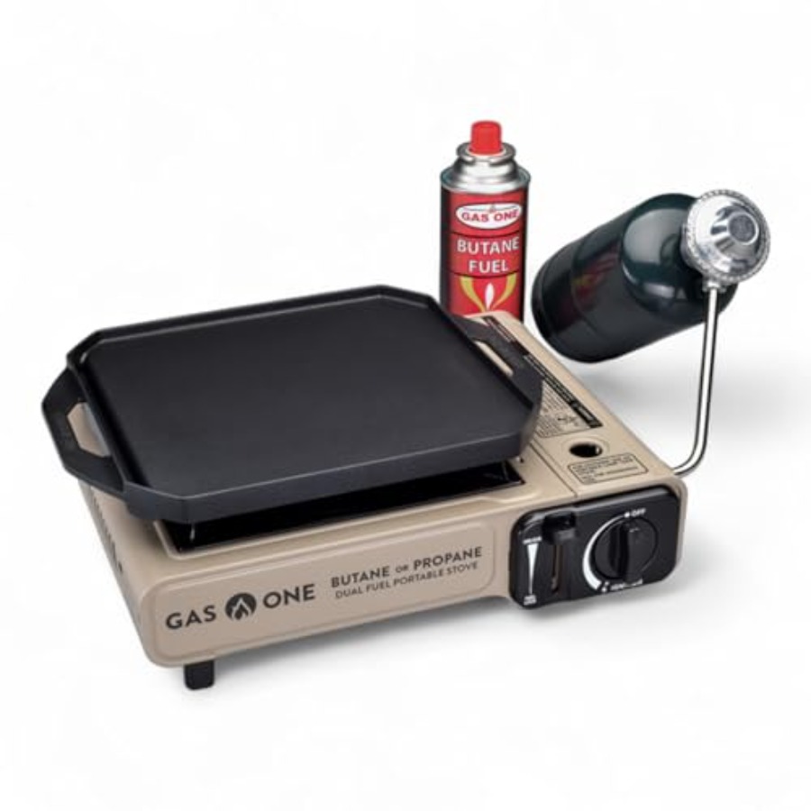 GasOne GS-3400P-KIT Propane or - Camping Cooking Flat Top ulasan dan harga
