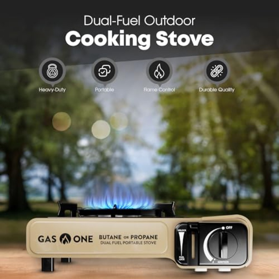 GasOne GS-3400P-KIT Propane or - Camping Cooking Flat Top ulasan dan harga