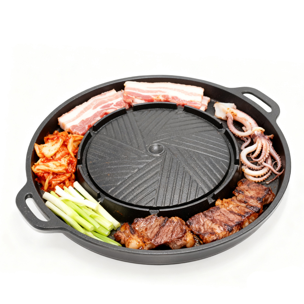KOSUN Korean BBQ Grill Pan 2 i - Camping Cooking Meat ulasan dan harga