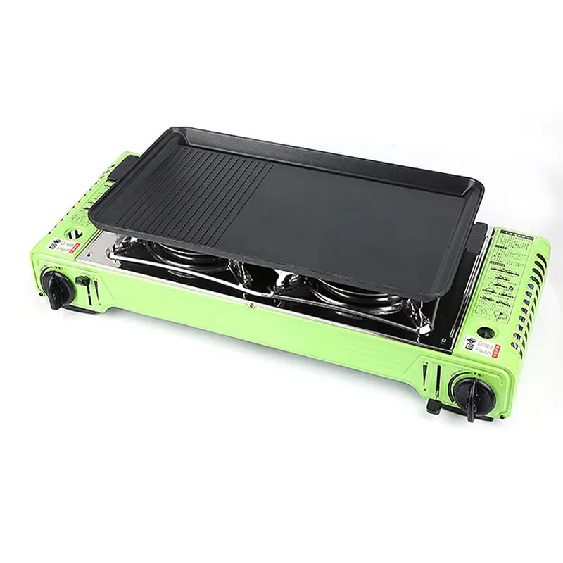 Outdoor Portable Camping Table - Camping Double Cooking Stove ulasan dan harga