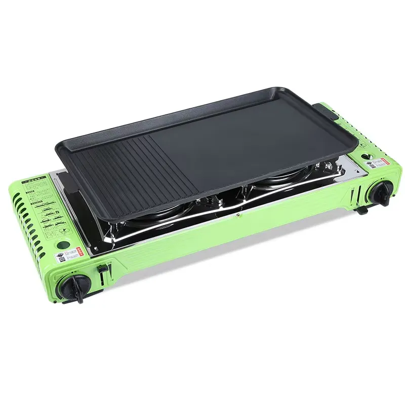 Outdoor Portable Camping Table - Camping Double Cooking Stove ulasan dan harga