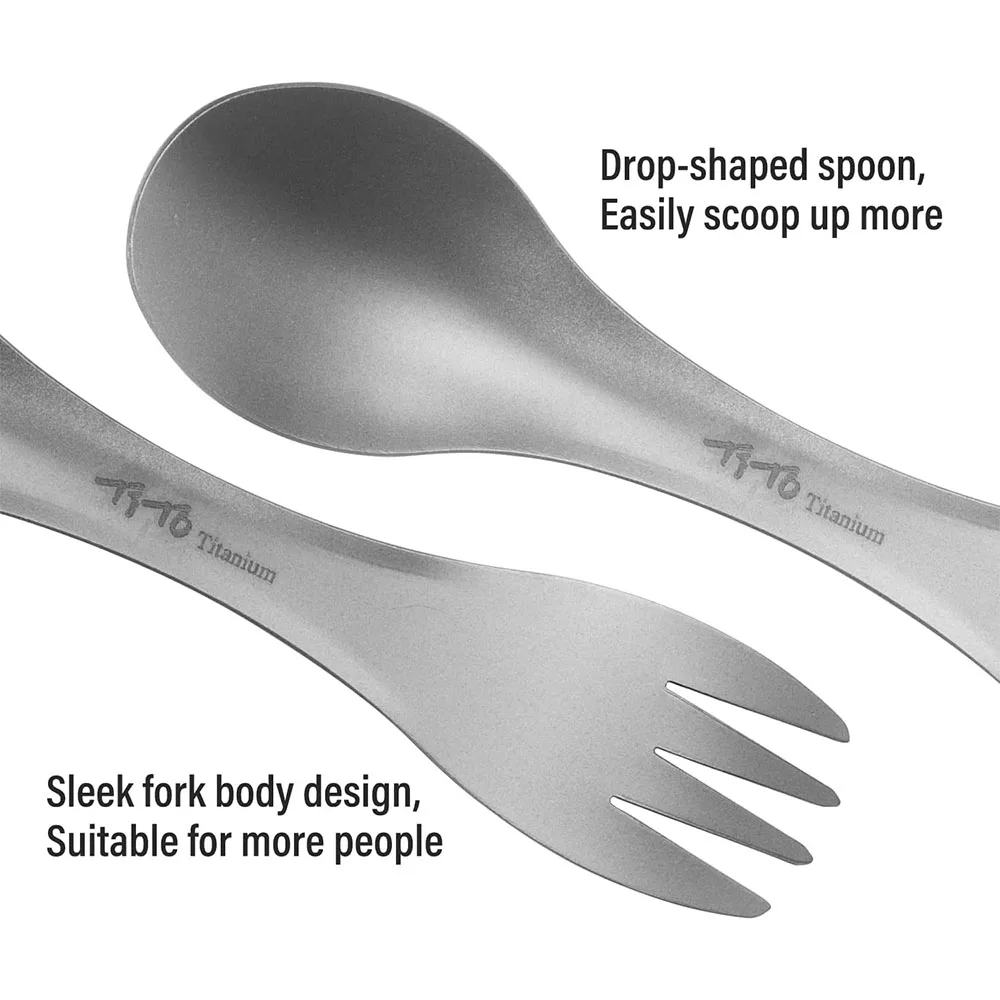 Titanium Spork 2-in-1 Spoon Ul - Camping Cooking Books ulasan dan harga
