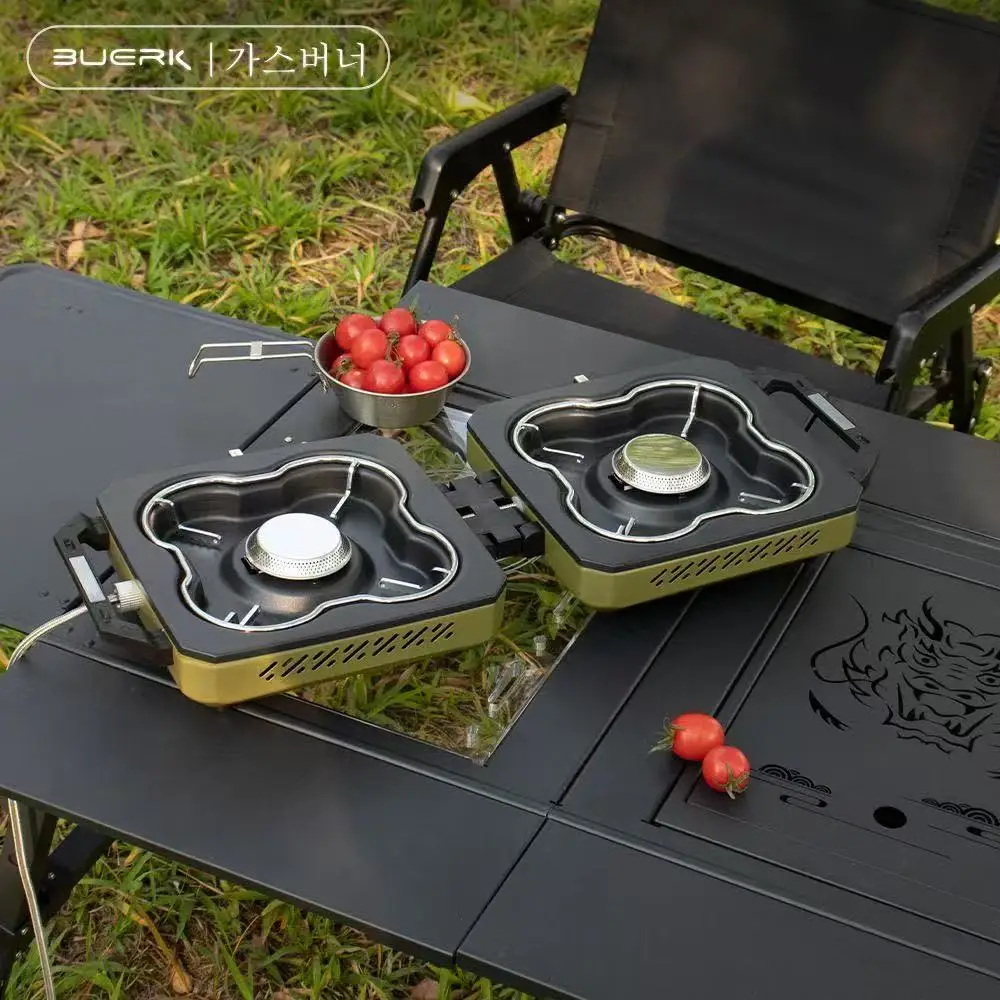 BUERK Camping Stove Double Bur - Camping Double Cooking Stove ulasan dan harga