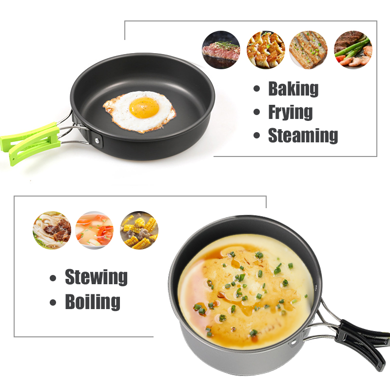 WESTTUNE Camping Cookware Kit  - Camping Cooking Meat ulasan dan harga