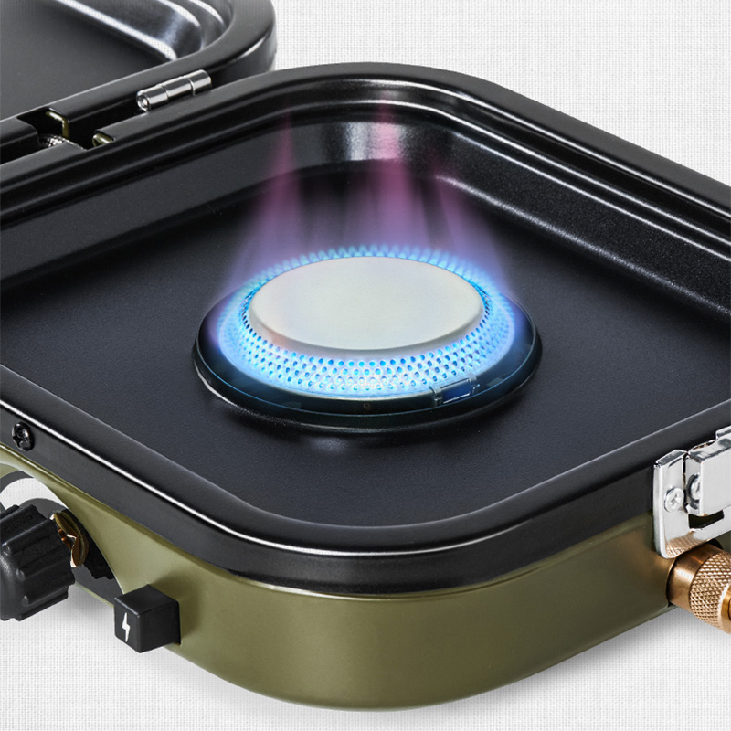 Folding Double Fire Gas Stove  - Camping Double Cooking Stove ulasan dan harga