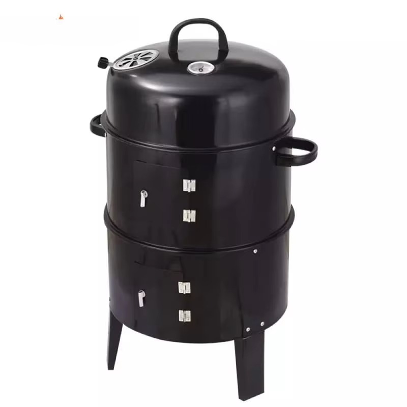 g3BBQ Grill Round Charcoal Sto - Camping Double Cooking Stove ulasan dan harga
