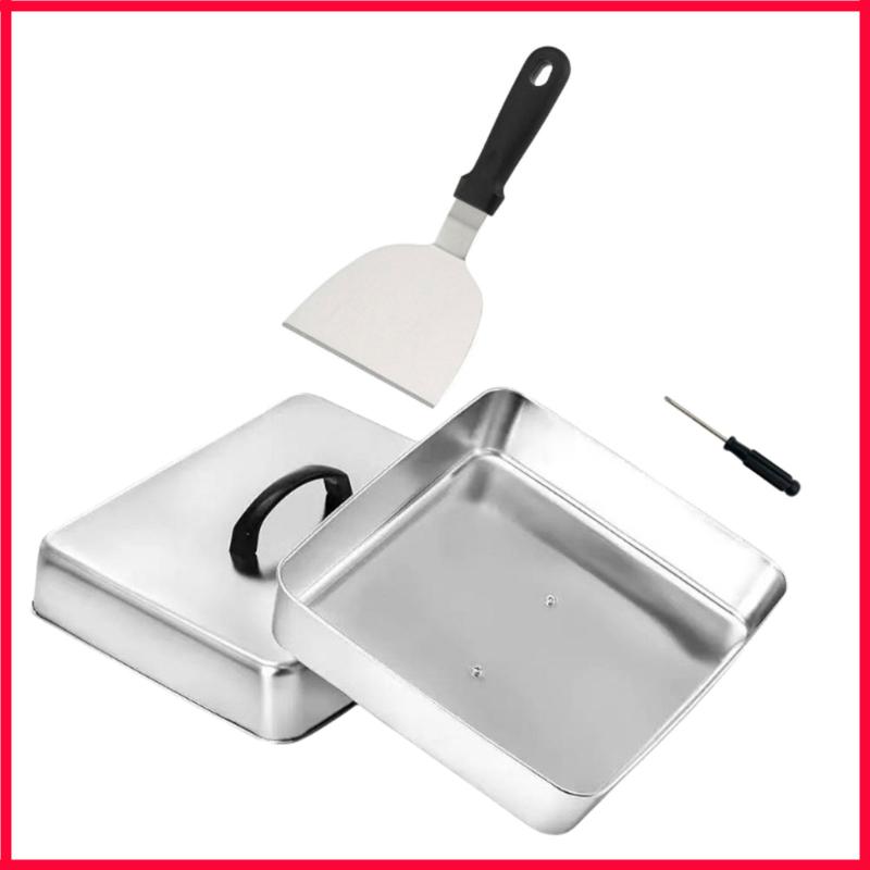 XX9B Square Cover with Top Han - Camping Cooking Flat Top ulasan dan harga