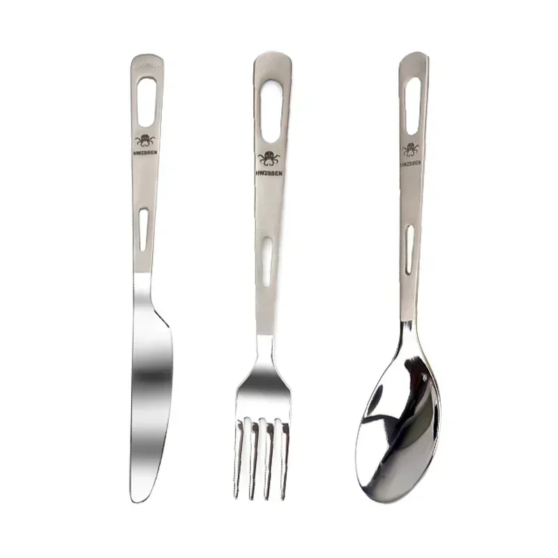 HWZBBEN Titanium Fork Spoon Kn - Camping Cooking Kits ulasan dan harga