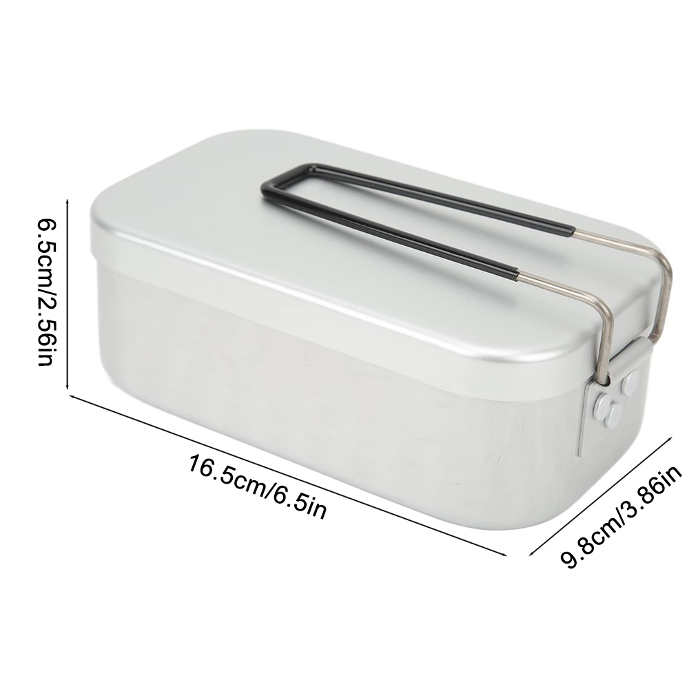 800ML Aluminum Lunch Boxes Out - Camping Cooking Container ulasan dan harga