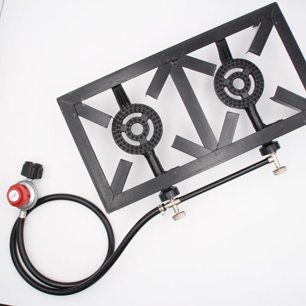 Gas Stove Double Burner Burner - Camping Double Cooking Stove ulasan dan harga