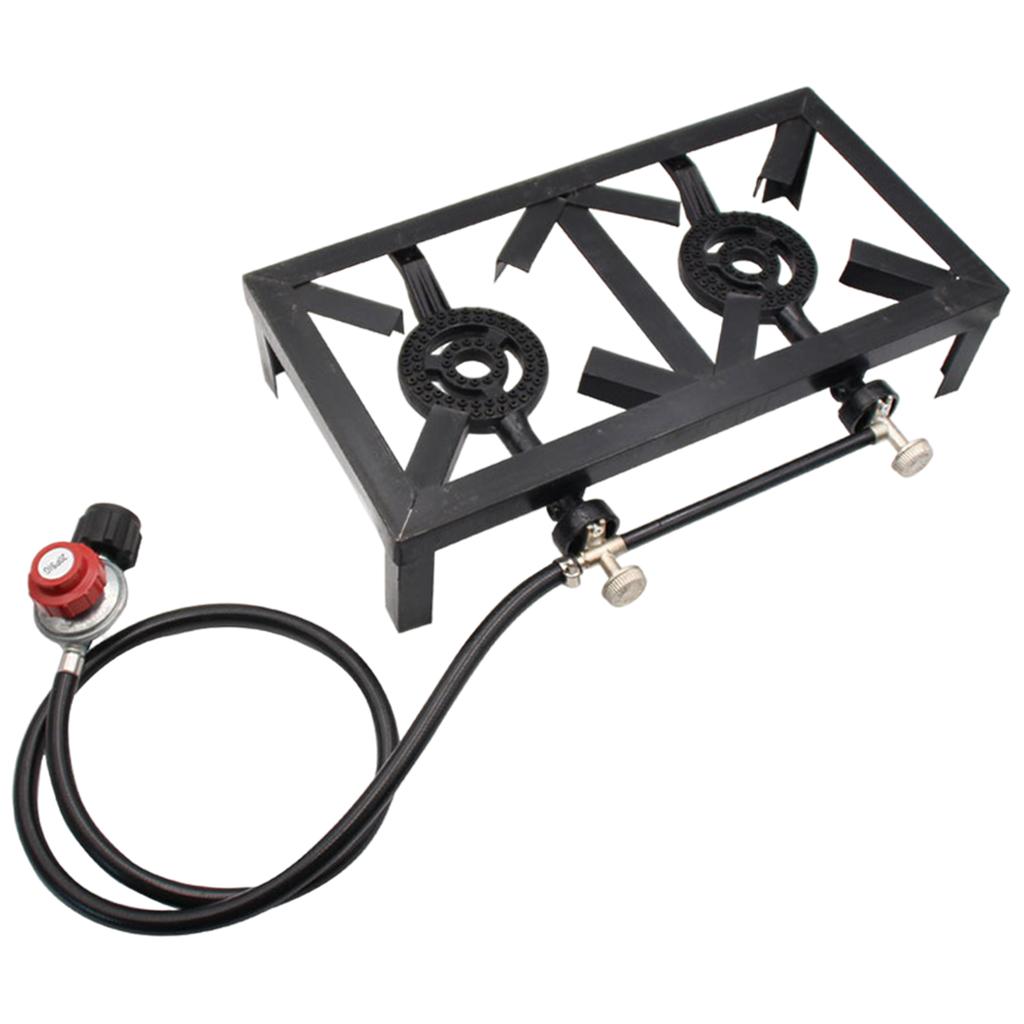 Gas Stove Double Burner Burner - Camping Double Cooking Stove ulasan dan harga