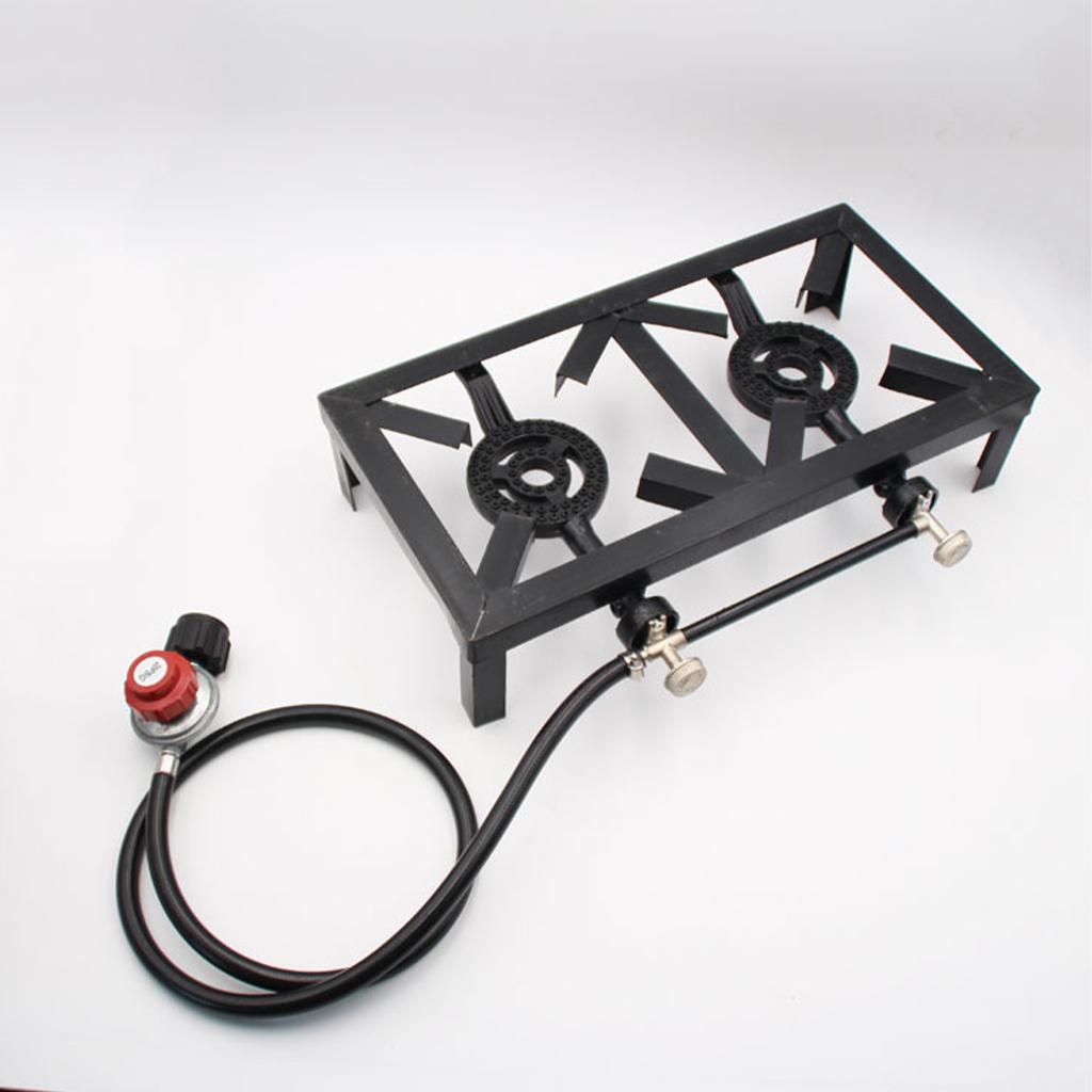 Gas Stove Double Burner Burner - Camping Double Cooking Stove ulasan dan harga