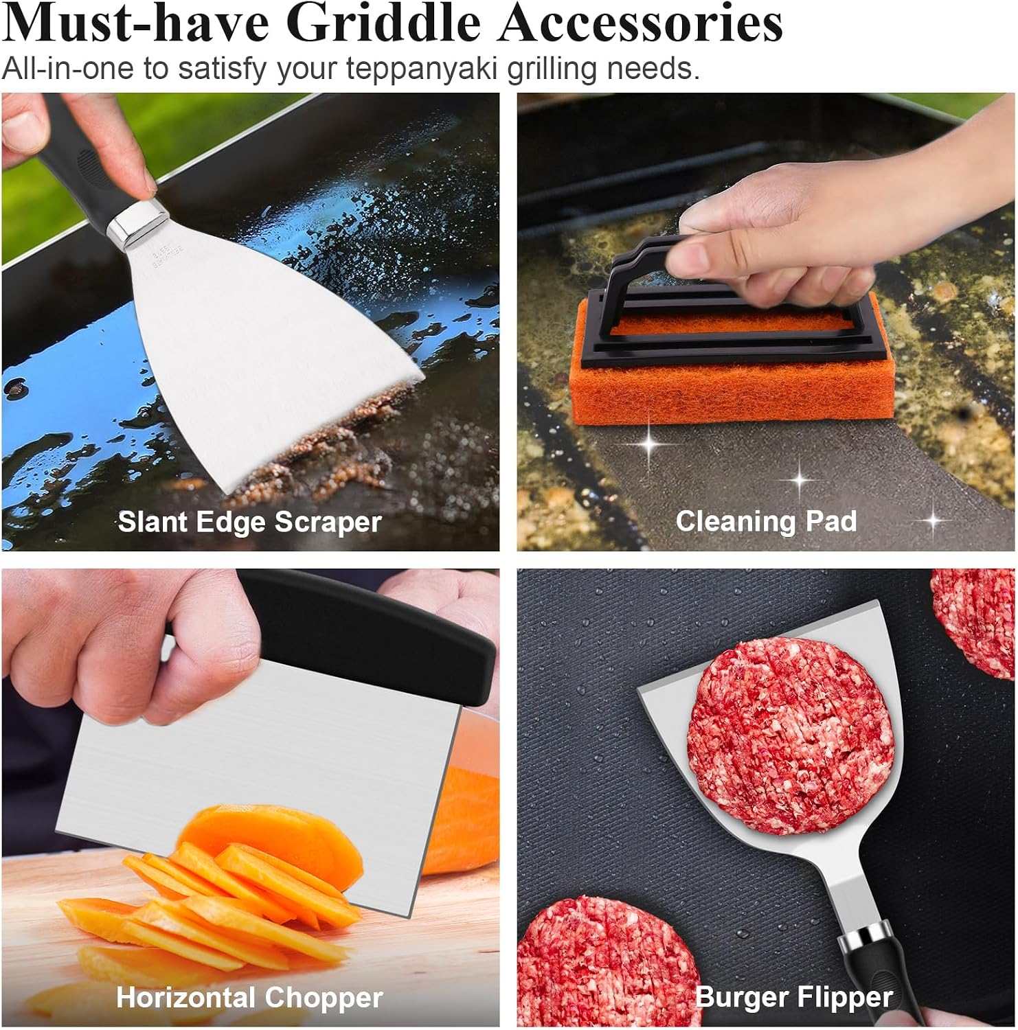 27Pcs Flat Top Griddle Accesso - Camping Cooking Flat Top ulasan dan harga