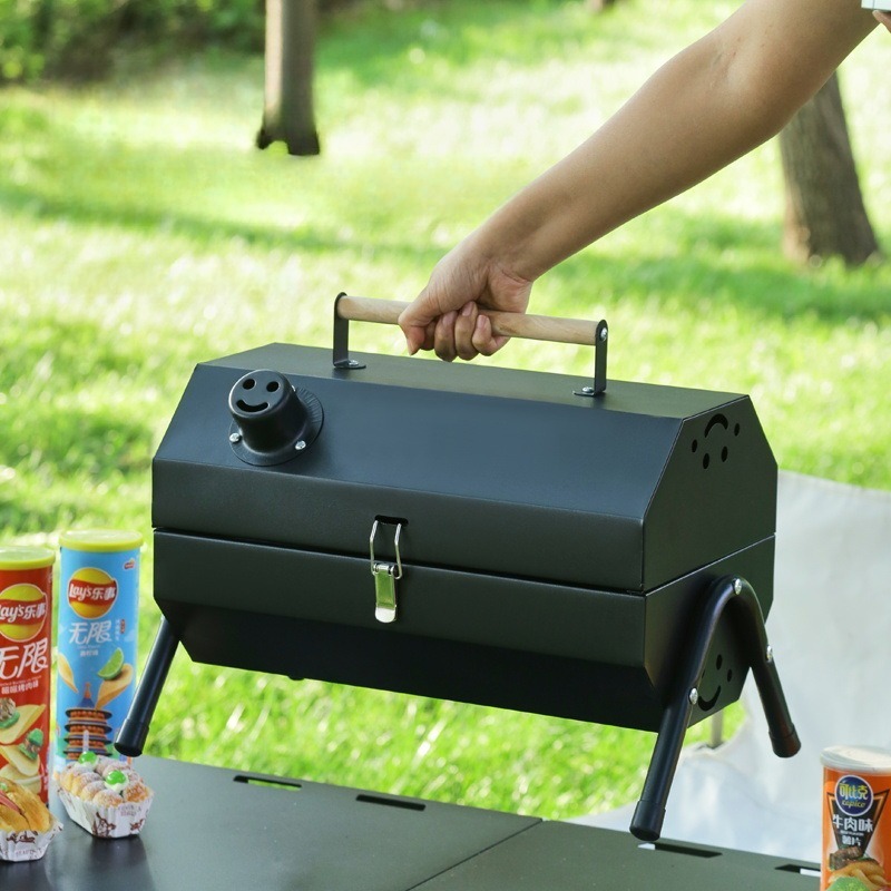 Carbon Steel Barbecue Grill Po - Camping Double Cooking Stove ulasan dan harga
