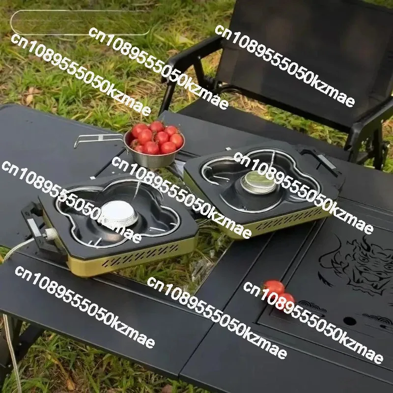 Portable Double Burner Camping - Camping Double Cooking Stove ulasan dan harga