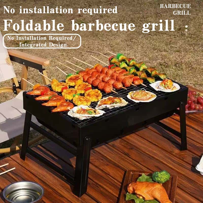 Outdoor folding portable barbe - Camp Grill Portable Folding ulasan dan harga