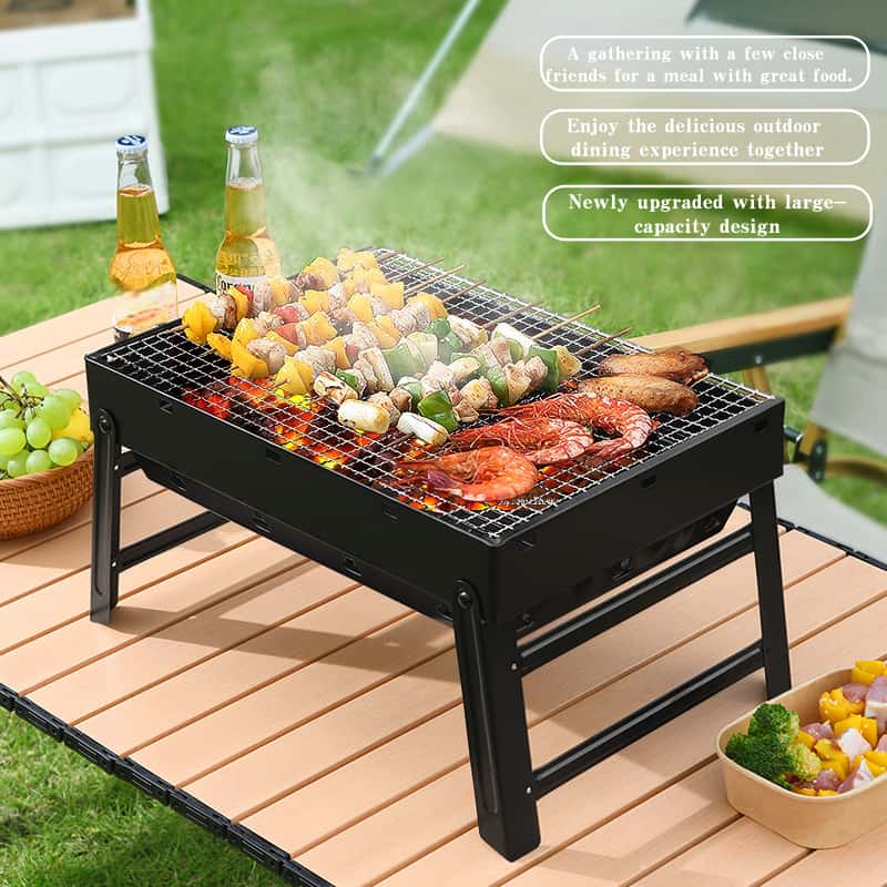 Outdoor folding portable barbe - Camp Grill Portable Folding ulasan dan harga