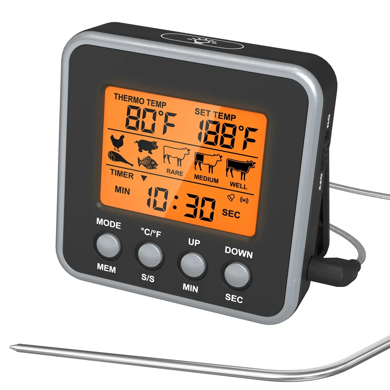 LCD Digital Meat Thermometer M - Meat Thermometer Camp ulasan dan harga