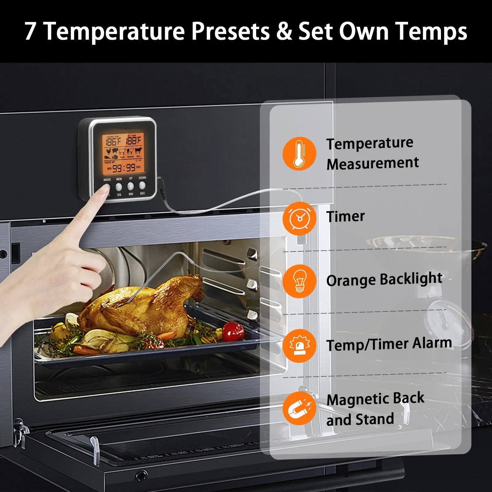 LCD Digital Meat Thermometer M - Meat Thermometer Camp ulasan dan harga