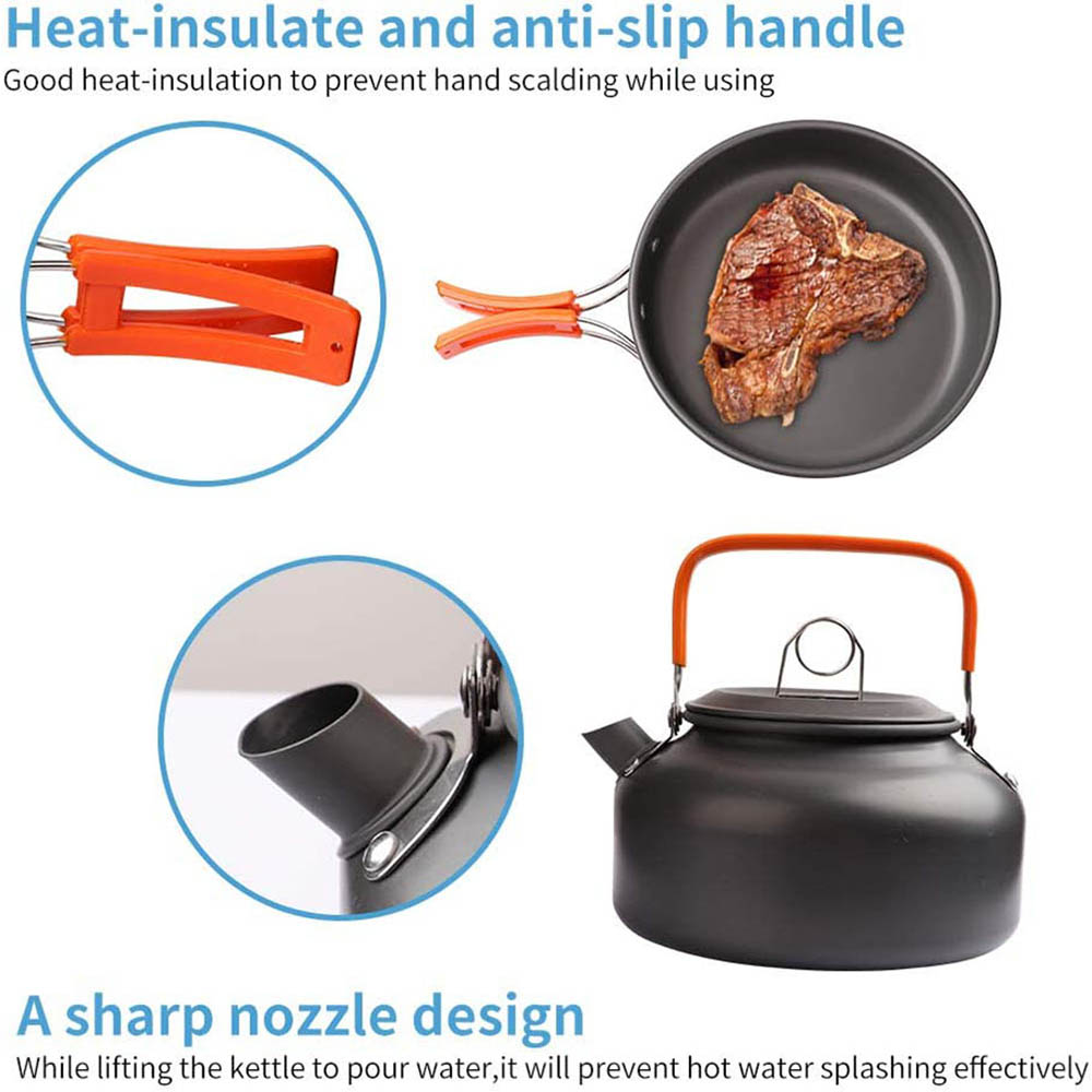 1pcs/1set Camping Cookware Kit - Camping Cooking Roll ulasan dan harga
