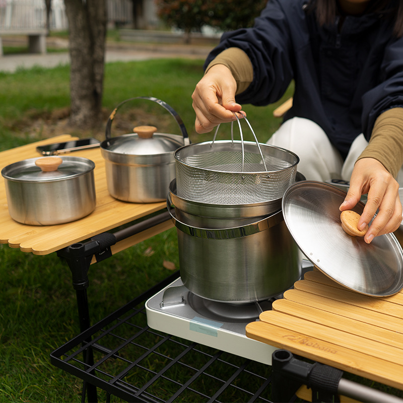 NOBANA Newest Outdoor Stainles - Camping Cooking Roll ulasan dan harga