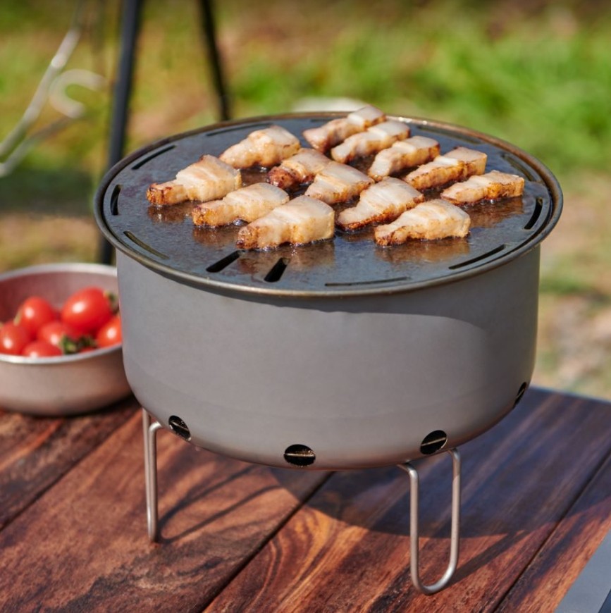 Outdoor Titanium Portable Flat - Camping Cooking Flat Top ulasan dan harga