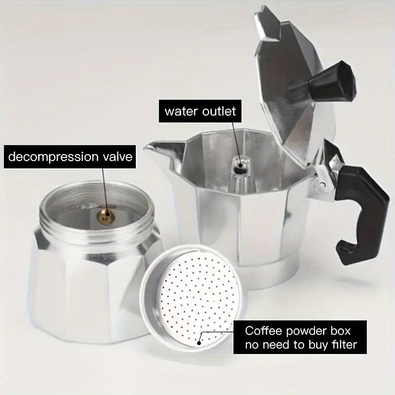 Classic Aluminum Moka Pot 50-3 - Camping Cooking Gear ulasan dan harga