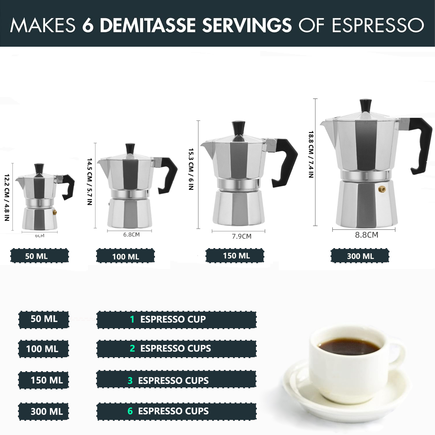 Classic Aluminum Moka Pot 50-3 - Camping Cooking Gear ulasan dan harga