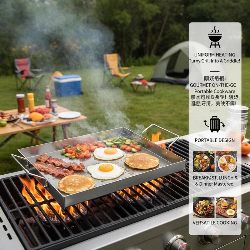 Rectangular Flat Top Plate 17x - Camping Cooking Flat Top ulasan dan harga