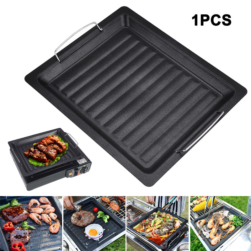 Outdoors Thick Square Grill Pa - Camping Cooking Meat ulasan dan harga
