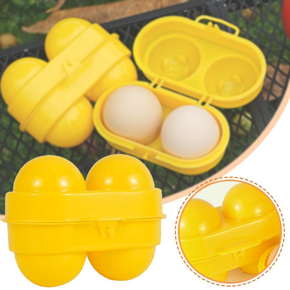 2 Grid Egg Storage Box Contain - Camping Cooking Container ulasan dan harga