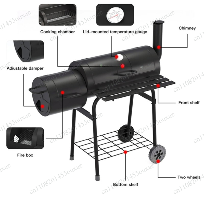 Double Sided Large Charcoal BB - Camping Double Cooking Stove ulasan dan harga
